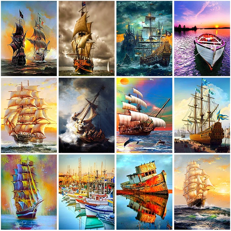 5D DIY Diamond Painting Ship Full Round Drill Scenery Embroidery Diamond Mosaic Cross Stitch Picture of Rhinestone Home Decor
5D DIY Diamond Painting Ship Full Round Drill Scenery Embroidery Diamond Mosaic Cross Stitch Picture of Rhinestone Home Decor