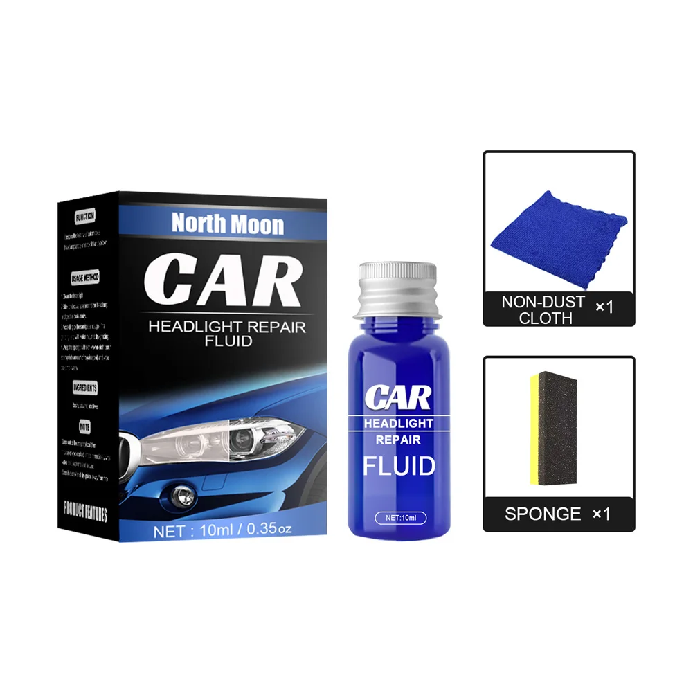 New Accessory Car Headlight Repair Fluid 10/30/50ML Resin With Sponge Cloth 9H Hardness Anti-scratch Liquid Kit
New Accessory Car Headlight Repair Fluid 10/30/50ML Resin With Sponge Cloth 9H Hardness Anti-scratch Liquid Kit