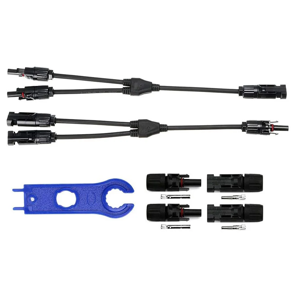 Y Type 3 Branch Cable Connectors Solar Extension Cable Adopts Solar Panel Parallel Branch Connector Wrench Black Coupler
Y Type 3 Branch Cable Connectors Solar Extension Cable Adopts Solar Panel Parallel Branch Connector Wrench Black Coupler