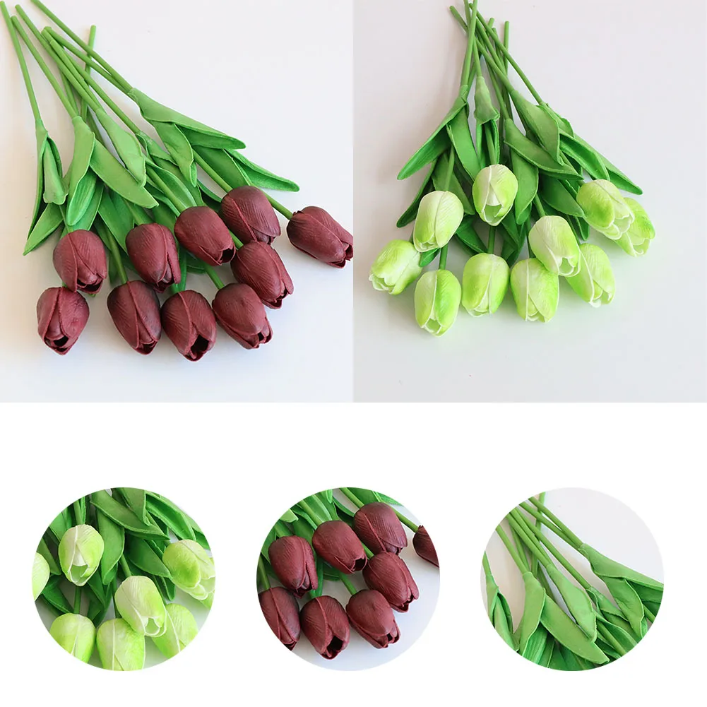 10PCS New Chic Shape Artificial Tulips Bouquet Gorgeous Flower Artificial Flower Home Wedding Party Garden Decoration
10PCS New Chic Shape Artificial Tulips Bouquet Gorgeous Flower Artificial Flower Home Wedding Party Garden Decoration