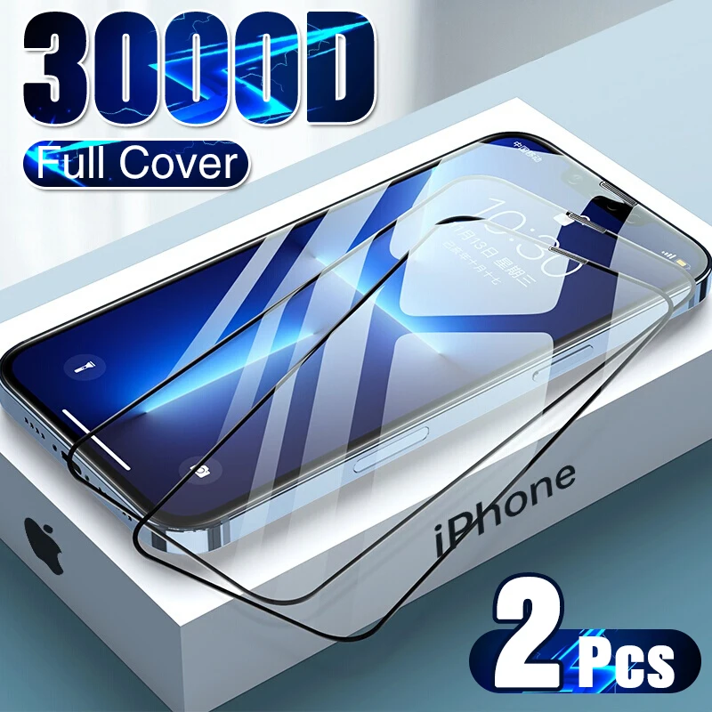 Закаленное стекло с полным покрытием для iPhone, Защита экрана для iPhone 13, 12, 11 Pro Max, X, XR, XS Max, 7, 8, 6, 6s Plus, SE, 2 шт. 
Закаленное стекло с полным покрытием для iPhone, Защита экрана для iPhone 13, 12, 11 Pro Max, X, XR, XS Max, 7, 8, 6, 6s Plus, SE, 2 шт.