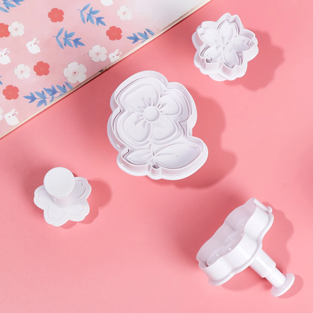 4Pcs Plastic Biscuit Mold 3D Transportation Flower Cookie Cutter Embosser Die Cake Decorating Plunger Paste Sugar Baking Tool
4Pcs Plastic Biscuit Mold 3D Transportation Flower Cookie Cutter Embosser Die Cake Decorating Plunger Paste Sugar Baking Tool