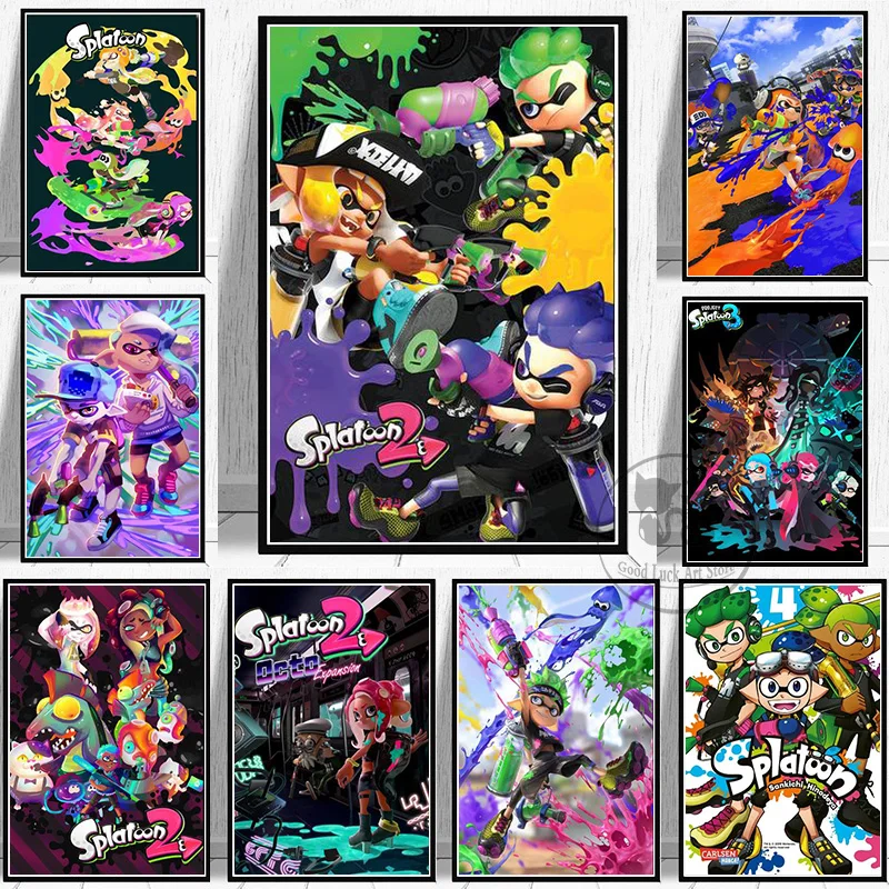 Splatoon Poster Stay Fresh Hot Video Game Decorative HD Painting Canvas Print Anime Wall Art Living Room Bedroom Home Decor Gift
Splatoon Poster Stay Fresh Hot Video Game Decorative HD Painting Canvas Print Anime Wall Art Living Room Bedroom Home Decor Gift