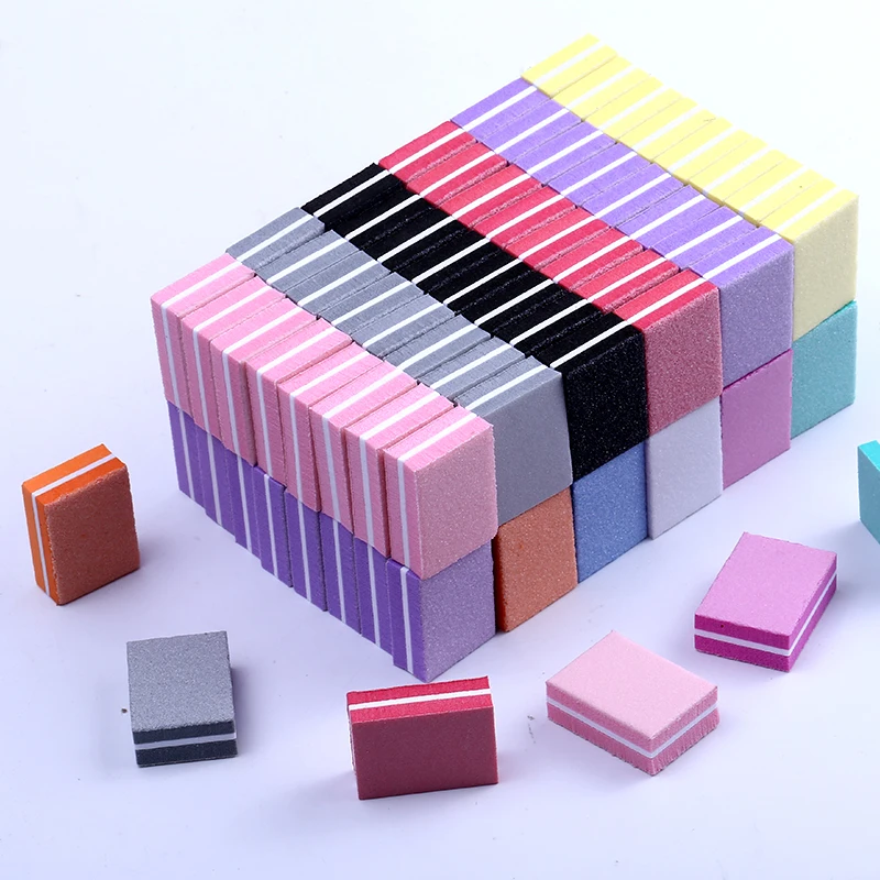 50pcs Double-sided Mini Nail File Blocks Colorful Sponge Nail Polish Sanding Buffer Strips Polishing Manicure Tools
50pcs Double-sided Mini Nail File Blocks Colorful Sponge Nail Polish Sanding Buffer Strips Polishing Manicure Tools