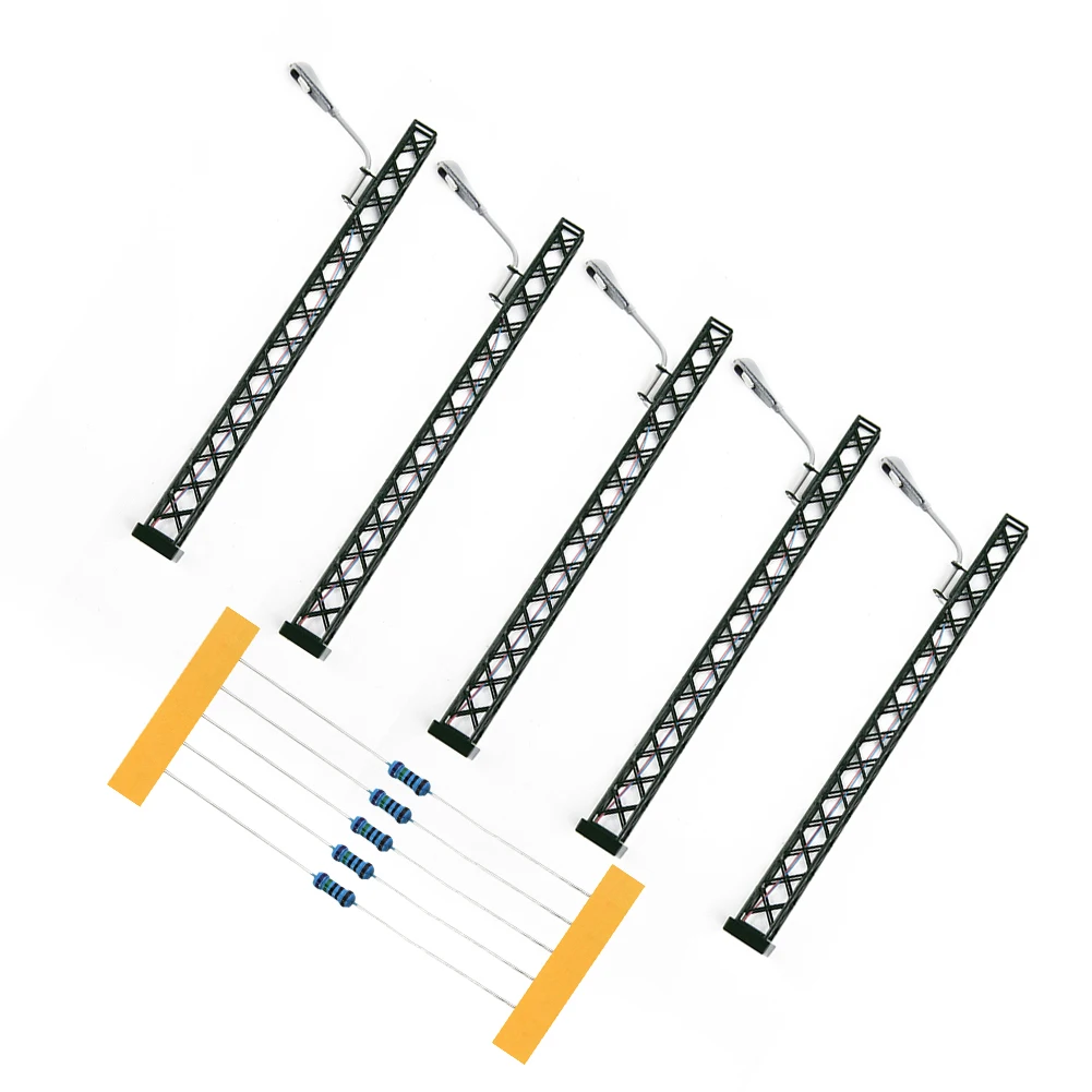 5Pcs 1:87 Railway Lamp Model H0 Light Layout LED Lamp Layout Lamppost Railway Train Scenery Decoration Accessories
5Pcs 1:87 Railway Lamp Model H0 Light Layout LED Lamp Layout Lamppost Railway Train Scenery Decoration Accessories