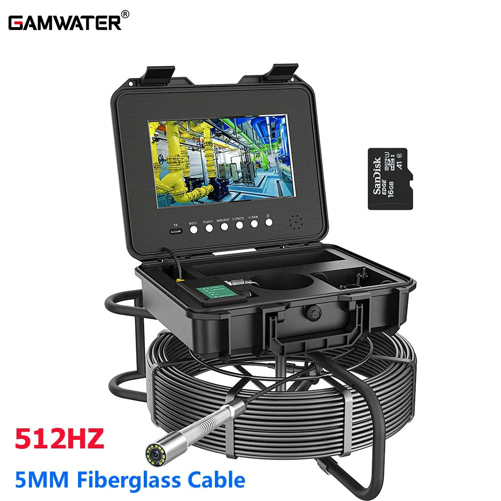10"DVR Pipe Sewer Drain Inspection Camera Endoscope with 512HZ Locator Video+Audio Recording 5X Image Enlarge Function Borescope
10"DVR Pipe Sewer Drain Inspection Camera Endoscope with 512HZ Locator Video+Audio Recording 5X Image Enlarge Function Borescope