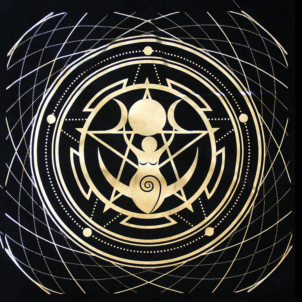 Tarot The New Version Of The Tablecloth Three-Phase Goddess Divination Horoscope 48 × 48 Tarot Cloth 49 49cm Altar Magic Ceremon
Tarot The New Version Of The Tablecloth Three-Phase Goddess Divination Horoscope 48 × 48 Tarot Cloth 49 49cm Altar Magic Ceremon