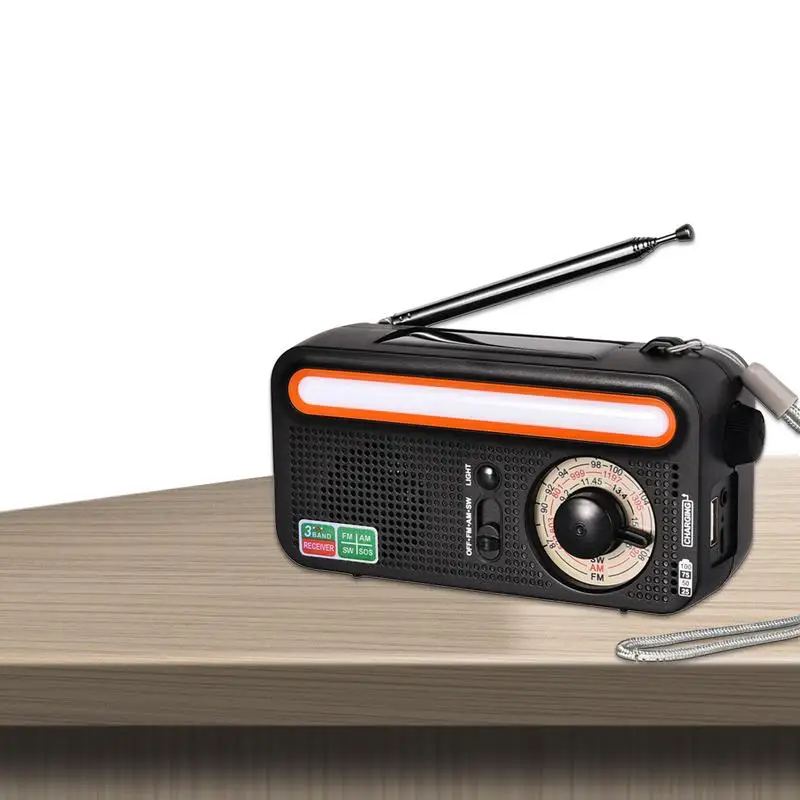 Solar Hand Crank Emergency Radio FM/AM/SW Weather Alert Radio Hand Crank Battery Powered USB Charging SOS Alarm LED Flashlight
Solar Hand Crank Emergency Radio FM/AM/SW Weather Alert Radio Hand Crank Battery Powered USB Charging SOS Alarm LED Flashlight