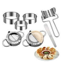 Dumpling Mold Stainless Steel Dumpling Maker Ravioli Empanada Maker Metal Dumplings Gyoza Dough Press Mould Kitchen Accessories