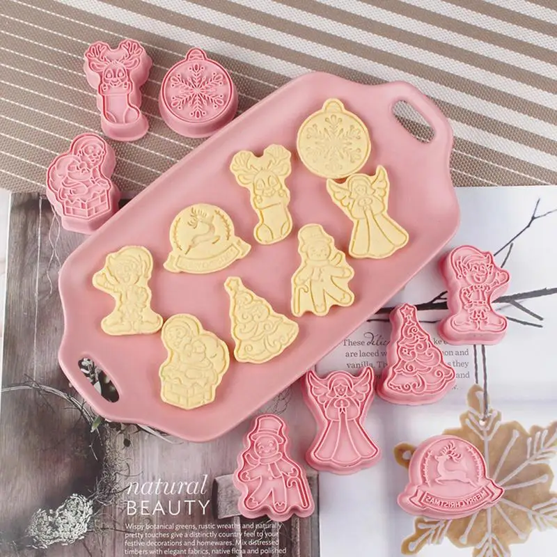8 Pcs/Set Christmas Cookie Cutters DIY Cartoon Biscuit Mould ABS Plastic Baking Mould Cookie Tools Cake Chocolate Cooking Tools
8 Pcs/Set Christmas Cookie Cutters DIY Cartoon Biscuit Mould ABS Plastic Baking Mould Cookie Tools Cake Chocolate Cooking Tools