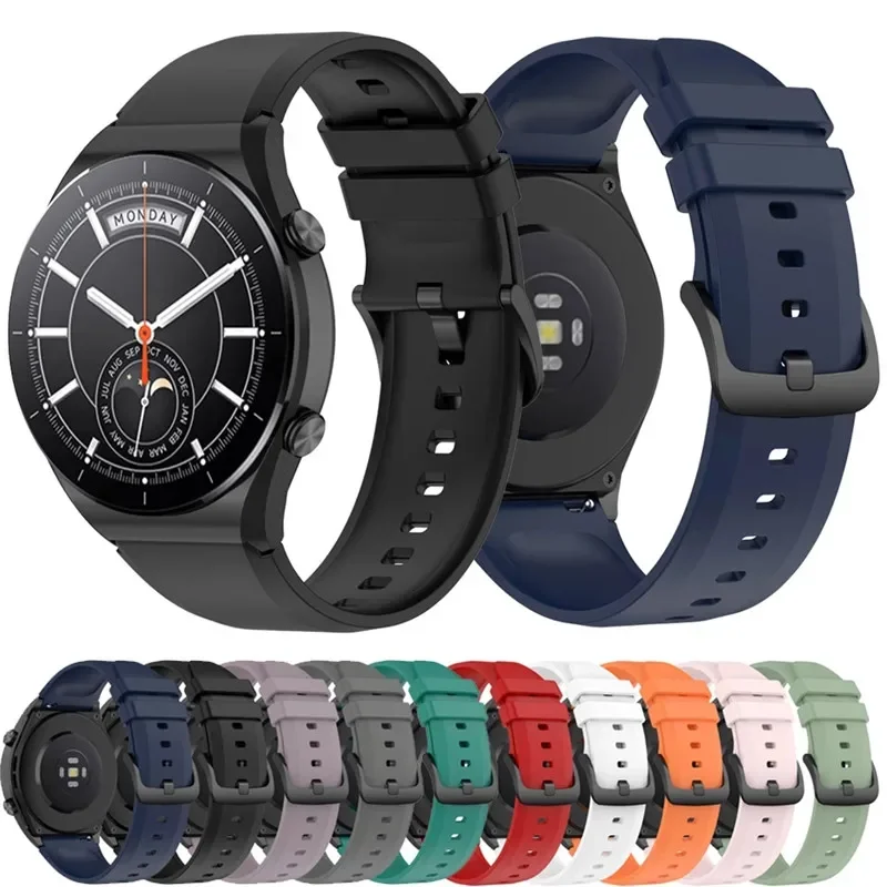 Силиконовый ремешок для смарт-часов Xiaomi Watch S1 браслет часов цвет/часы GT2 46