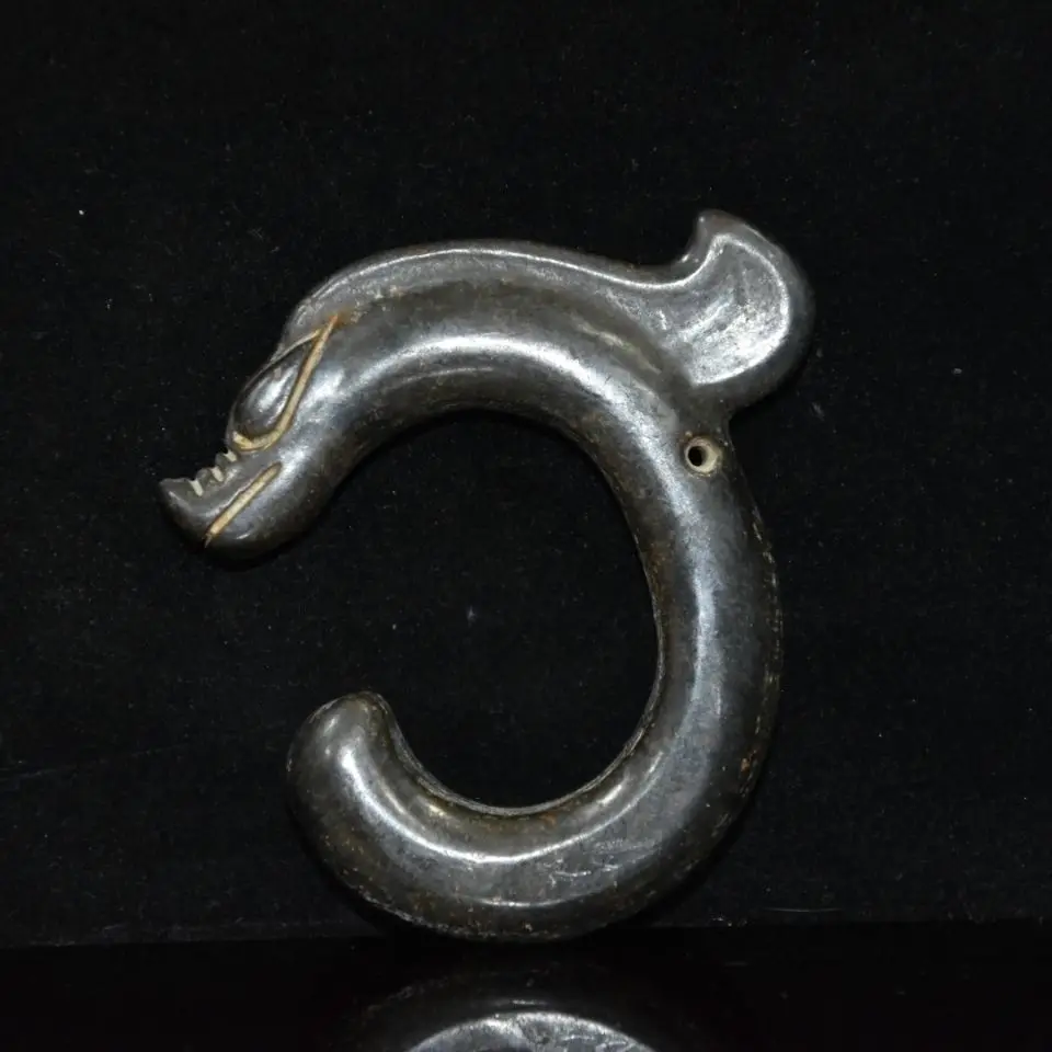 China's treasured old meteorite Hongshan culture stationery C dragon jade pig dragon jade pendant
China's treasured old meteorite Hongshan culture stationery C dragon jade pig dragon jade pendant