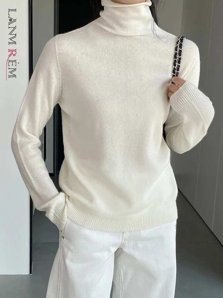 LANMREM универсальный 100% шерстяной вязаный свитер для женщин водолазка однотонный тонкий длинный рукав топы Мода 2023 зима новинка 2AA3711
LANMREM универсальный 100% шерстяной вязаный свитер для женщин водолазка однотонный тонкий длинный рукав топы Мода 2023 зима новинка 2AA3711