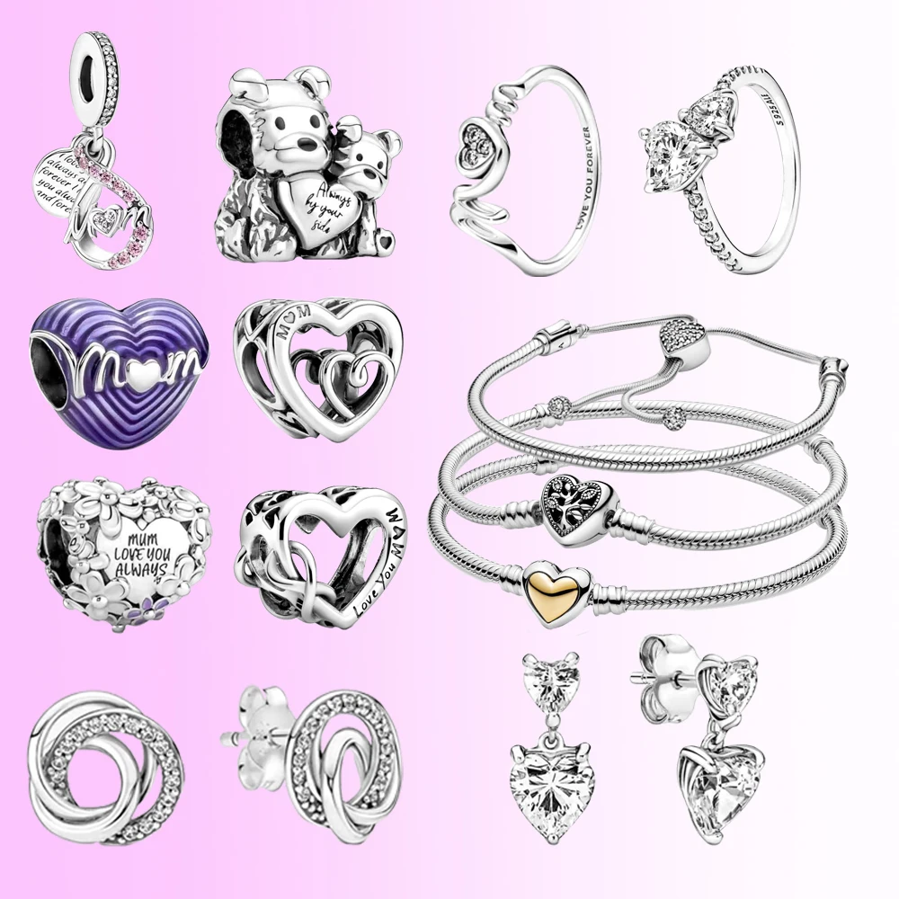Новинка 2022, подарок на день матери, ювелирные изделия, Женский оригинальный браслет Pandora, подвеска «сделай сам», ожерелье, подарок
Новинка 2022, подарок на день матери, ювелирные изделия, Женский оригинальный браслет Pandora, подвеска «сделай сам», ожерелье, подарок