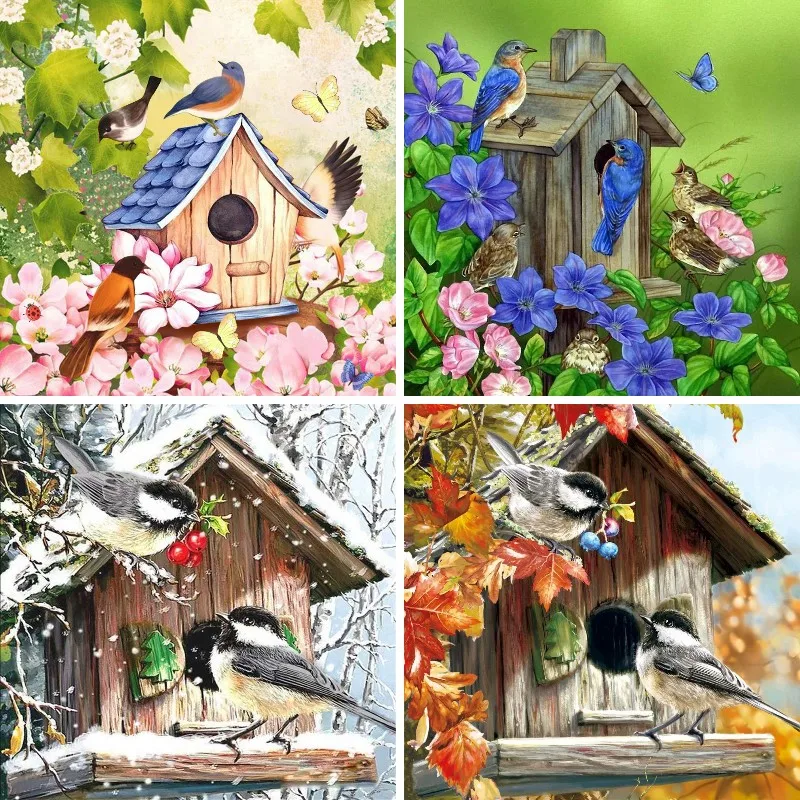 Full Square/Round Drill 5D DIY Diamond Painting "Christmas Bird Snow Tree" Embroidery Cross Stitch Full Rhinestone Decor
Full Square/Round Drill 5D DIY Diamond Painting "Christmas Bird Snow Tree" Embroidery Cross Stitch Full Rhinestone Decor