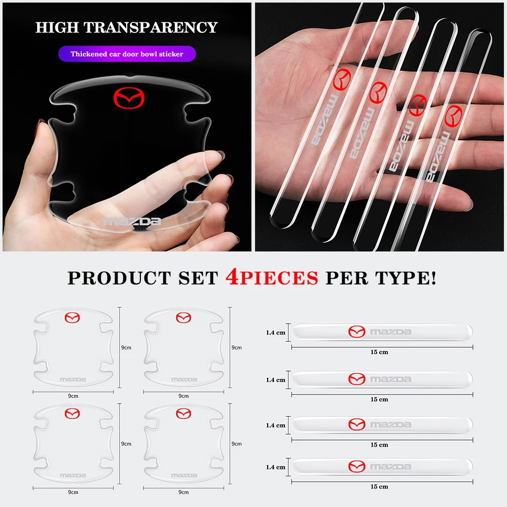 8Pcs/Set Car Door Sticker Carbon Fiber Auto Handle Anti Scratch Protection For Mazda Axela 2 3 CX6 CX-5 CX4 CX3 MX-5 CX-9 2019
8Pcs/Set Car Door Sticker Carbon Fiber Auto Handle Anti Scratch Protection For Mazda Axela 2 3 CX6 CX-5 CX4 CX3 MX-5 CX-9 2019