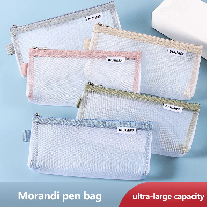 Clear Mesh Pencil Case Zipper Pouch Office Student Pen Bag Portable School Supplies Bill Storage Bag Travel Luggage Accessories
Clear Mesh Pencil Case Zipper Pouch Office Student Pen Bag Portable School Supplies Bill Storage Bag Travel Luggage Accessories