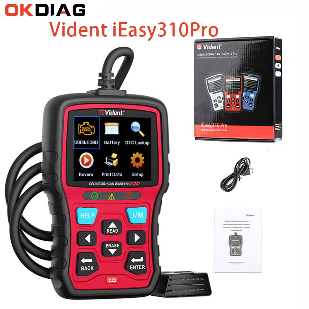 Vident iEasy310Pro CAN OBDII/EOBD считыватель кодов, многоязычный OBD2 диагностический сканер, диагностический инструмент для 12 В протоколов OBDII
Vident iEasy310Pro CAN OBDII/EOBD считыватель кодов, многоязычный OBD2 диагностический сканер, диагностический инструмент для 12 В протоколов OBDII
