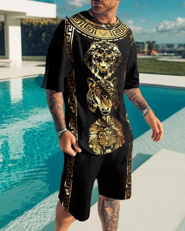 The Lion King Summer 3D Printed Men's T-shirt Shorts Set Men's Sportswear Tracksuit O Neck Short Sleeve Men's Clothing Suit
The Lion King Summer 3D Printed Men's T-shirt Shorts Set Men's Sportswear Tracksuit O Neck Short Sleeve Men's Clothing Suit