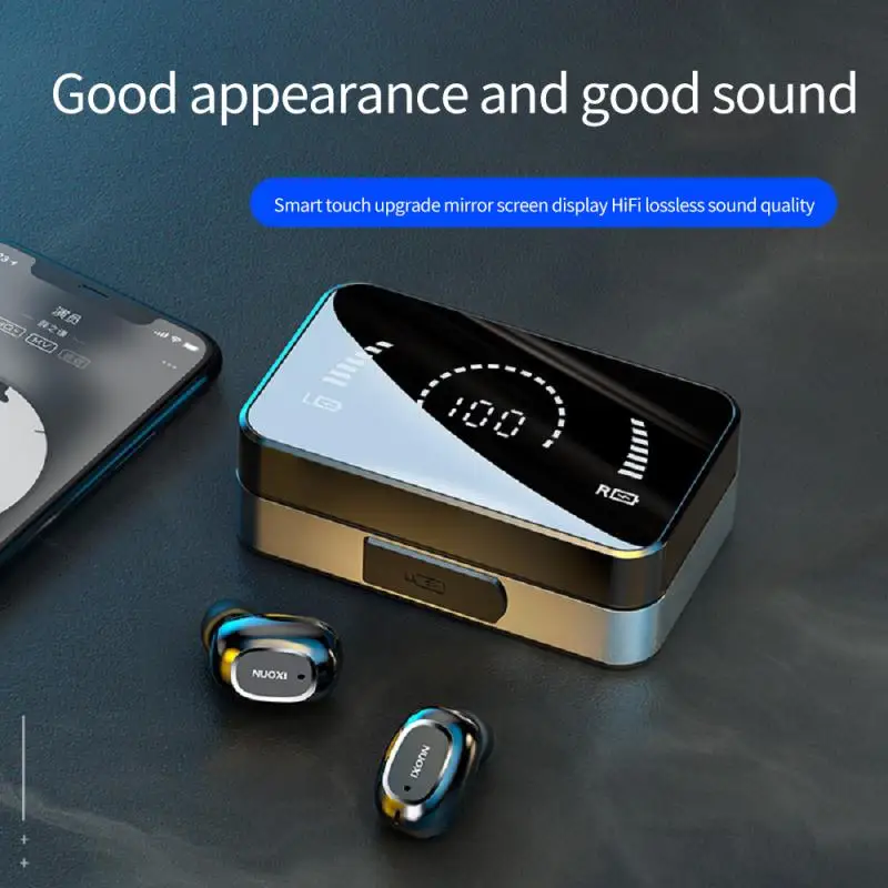 Quick Pairing Wireless Earphone Tws Earbud Led Display Touch Control With Charging Box Bluetooth-compatible Headphones
Quick Pairing Wireless Earphone Tws Earbud Led Display Touch Control With Charging Box Bluetooth-compatible Headphones