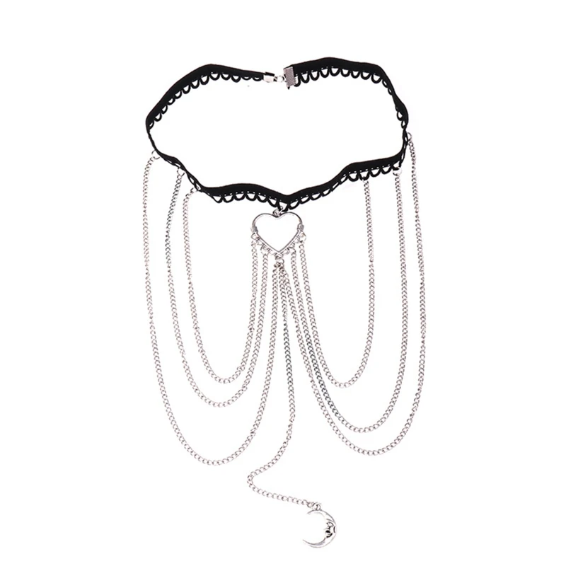 Fashion Moon Heart Shape Tassel Leg Chain Women Gothic Thigh Chain Cute Nightclub Jewelry Summer Beach Party Jewelry T8DE
Fashion Moon Heart Shape Tassel Leg Chain Women Gothic Thigh Chain Cute Nightclub Jewelry Summer Beach Party Jewelry T8DE