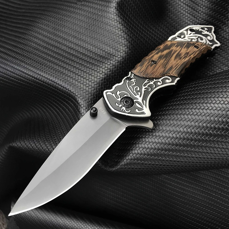 Multifuctional Elk Folding Knife Edc Self Defense Knives Wenge Handle Mountain Climbing, Camping, Fishing,Barbecue Outdoor Knife
Multifuctional Elk Folding Knife Edc Self Defense Knives Wenge Handle Mountain Climbing, Camping, Fishing,Barbecue Outdoor Knife