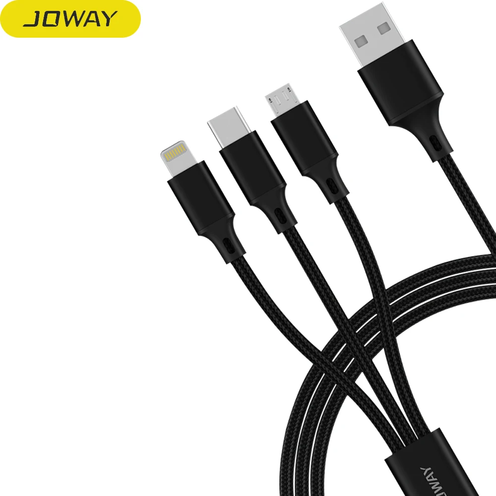 Зарядный провод Joway l137 в нейлоновой оплетке 
Зарядный провод Joway l137 в нейлоновой оплетке