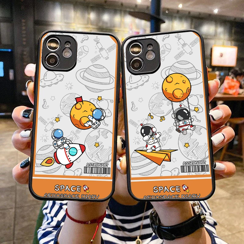 Astronaut Space Matte Case For iPhone 14 13 12 11 Pro Max XR XS X 7 8 Plus SE Luxury Silicone Bumper Clear Hard PC Cover Capas
Astronaut Space Matte Case For iPhone 14 13 12 11 Pro Max XR XS X 7 8 Plus SE Luxury Silicone Bumper Clear Hard PC Cover Capas