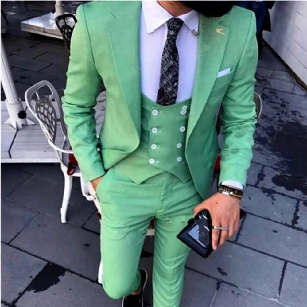 Custom Made Groomsmen Green Groom Tuxedos Notch Lapel Men Suits Wedding/Prom/Dinner Best Man Blazer ( Jacket+Pants+Vest )
Custom Made Groomsmen Green Groom Tuxedos Notch Lapel Men Suits Wedding/Prom/Dinner Best Man Blazer ( Jacket+Pants+Vest )