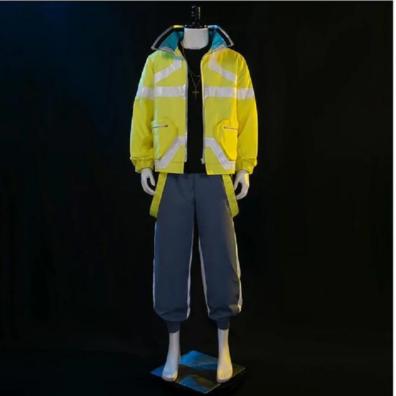 Anime CYBERPUNK EDGERUNNERS Cosplay David Martinez Cosplay Costumes Suit Yellow Coat Shirt Pants Halloween Party Dress For Man
Anime CYBERPUNK EDGERUNNERS Cosplay David Martinez Cosplay Costumes Suit Yellow Coat Shirt Pants Halloween Party Dress For Man
