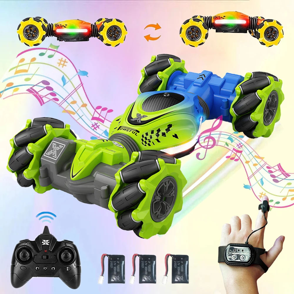 4WD RC Car Toy 2.4G Radio Remote Control Cars RC Watch Gesture Sensor Rotation Twist Stunt Drift Vehicle Toy for CHildren Kids
4WD RC Car Toy 2.4G Radio Remote Control Cars RC Watch Gesture Sensor Rotation Twist Stunt Drift Vehicle Toy for CHildren Kids