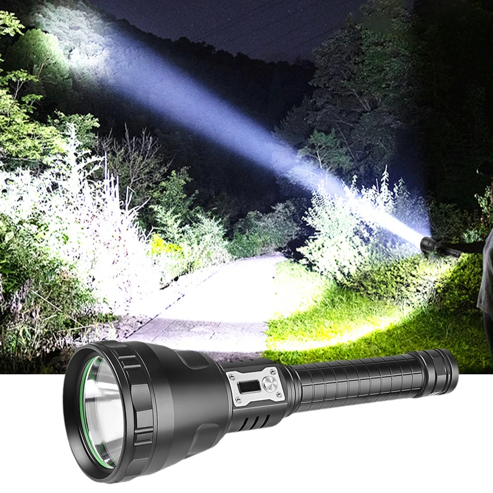XHP90 LED Flashlight 3000LM Super Bright Portable Flashlight 5 Modes USB Rechargeable Daily Waterproof for Hiking Adventure
XHP90 LED Flashlight 3000LM Super Bright Portable Flashlight 5 Modes USB Rechargeable Daily Waterproof for Hiking Adventure