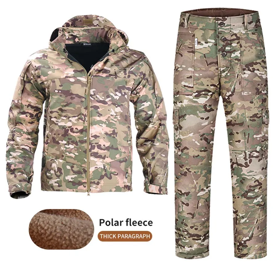 Military Jackets Thermal Tactical Pants Camo Multicam Pants Work Clothing Combat Uniform Airsoft Hooded Coats Hunting Suit
Military Jackets Thermal Tactical Pants Camo Multicam Pants Work Clothing Combat Uniform Airsoft Hooded Coats Hunting Suit