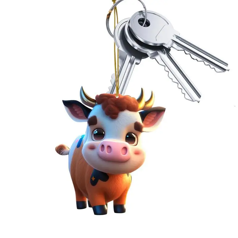 Cow Car Ornament Cute Cartoon 2D Car Pendant Handmade Decoration Supplies For Car Christmas Tree Door Window Bag Keychain
Cow Car Ornament Cute Cartoon 2D Car Pendant Handmade Decoration Supplies For Car Christmas Tree Door Window Bag Keychain
