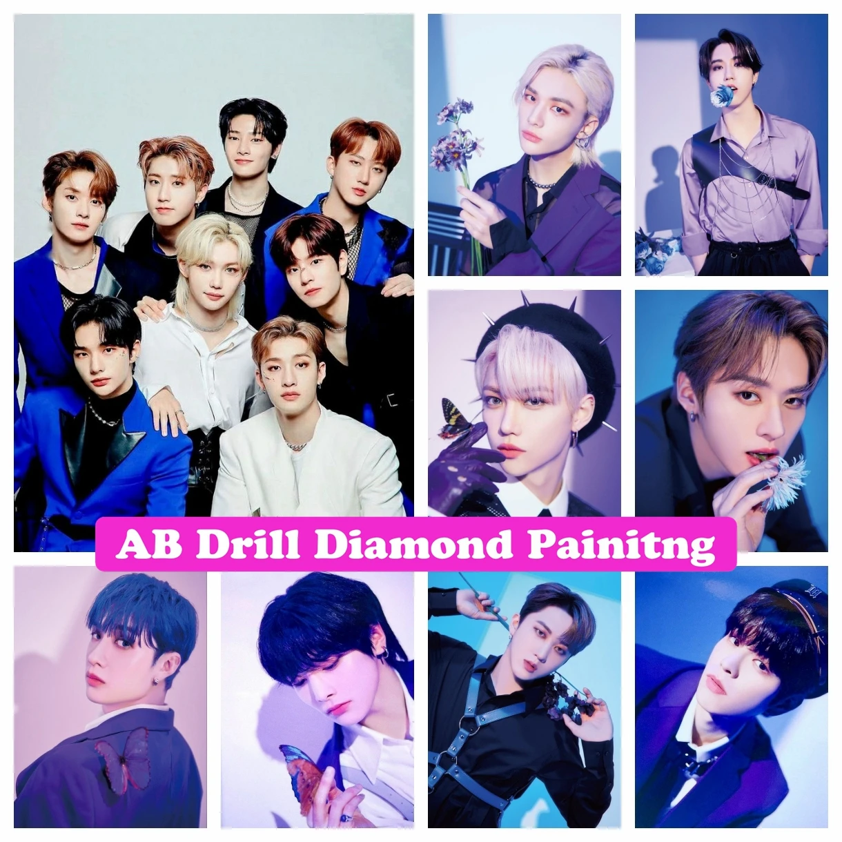 Kpop Idol Stray Kids 5D DIY AB Drills Diamond Painting Embroidery Cross Stitch Fans Wall Stickers Rhinestone Mosaic Home Decor
Kpop Idol Stray Kids 5D DIY AB Drills Diamond Painting Embroidery Cross Stitch Fans Wall Stickers Rhinestone Mosaic Home Decor