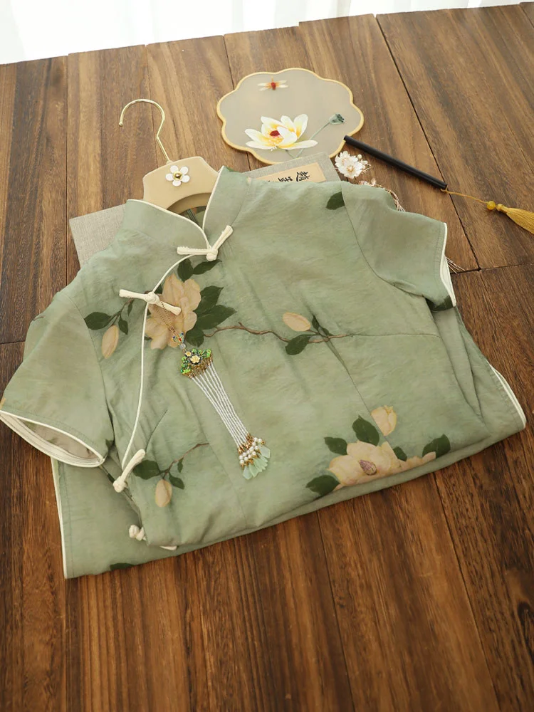 Chinese National Summer Cheongsam Long Dress Peacock Floral Vintage Silk Dresses Women 2022 Green Dresses
Chinese National Summer Cheongsam Long Dress Peacock Floral Vintage Silk Dresses Women 2022 Green Dresses