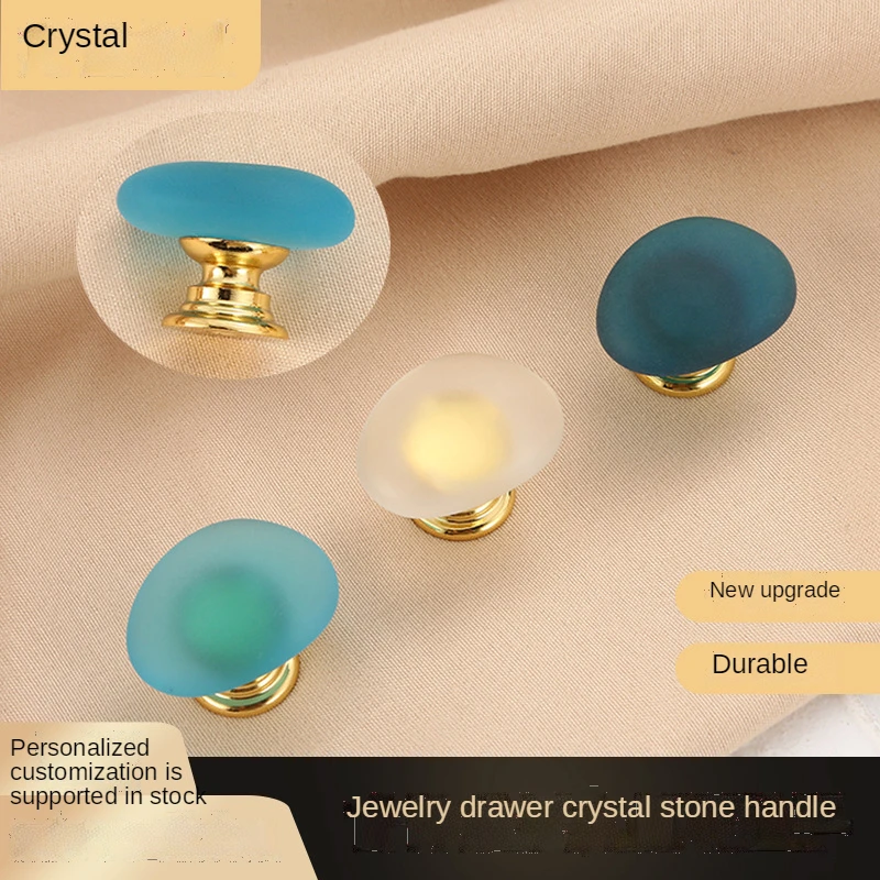 Jewelry box hole greenstone drawer handle Zinc alloy cabinet drawer handle European artificial color crystal
Jewelry box hole greenstone drawer handle Zinc alloy cabinet drawer handle European artificial color crystal