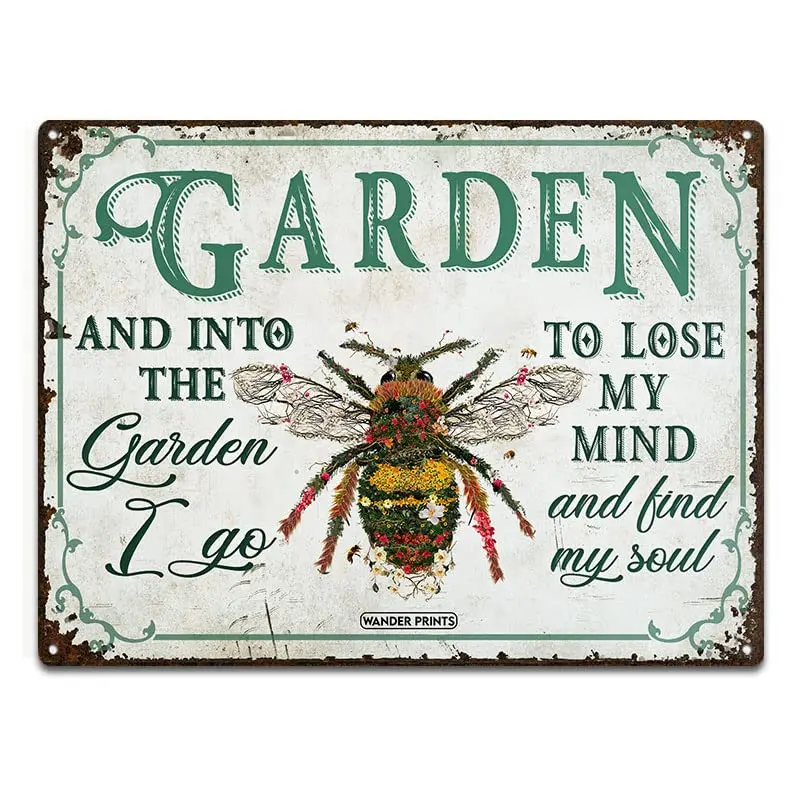Wander Prints Gardener Gift, Birthday Gifts Who Love Garden - Bee Garden Sign Unique Warming Gift Tin Metal Sign, Garden Decor
Wander Prints Gardener Gift, Birthday Gifts Who Love Garden - Bee Garden Sign Unique Warming Gift Tin Metal Sign, Garden Decor