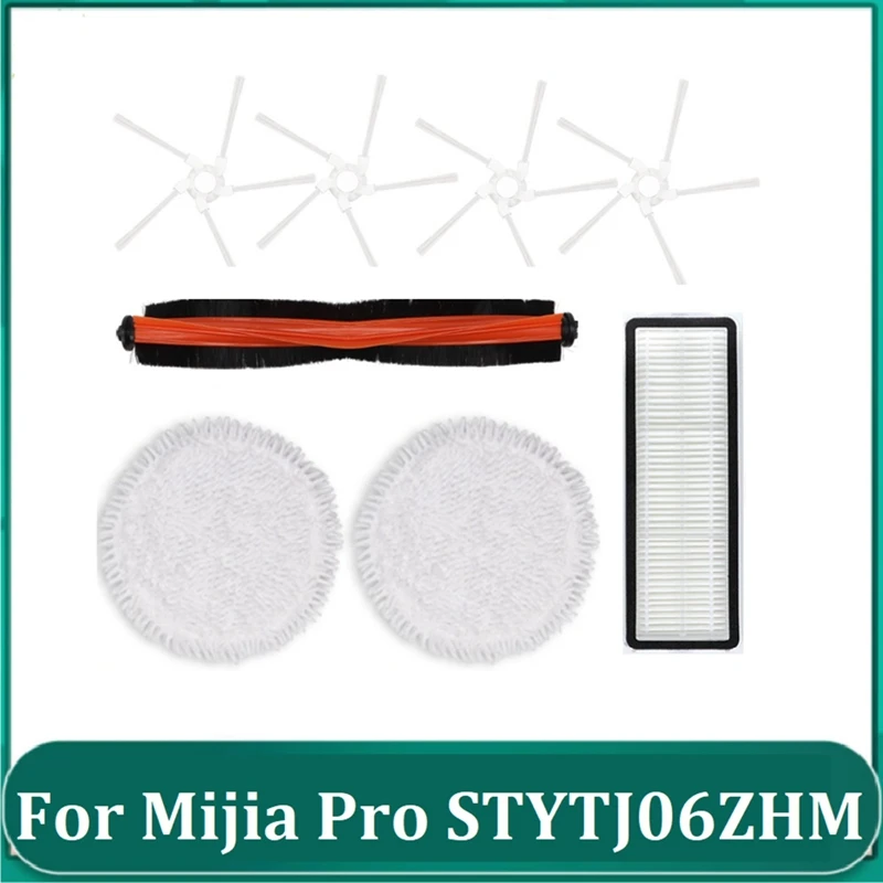 8Pcs Accessories For Xiaomi Mijia Pro STYTJ06ZHM Self-Cleaning Robot Vacuum Cleaner Main Side Brush Mop Cloth Filter 
8Pcs Accessories For Xiaomi Mijia Pro STYTJ06ZHM Self-Cleaning Robot Vacuum Cleaner Main Side Brush Mop Cloth Filter