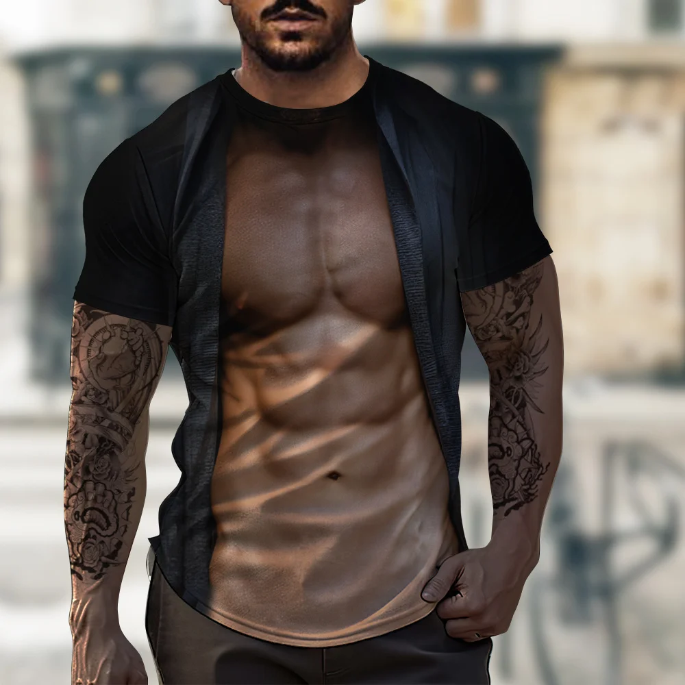 3D Print Muscle Graphic Men's T-shirt Summer O-neck Casual Sweatshirt Tee Male Casual Short Sleeve Tops Hip Hop Style Streetwear
3D Print Muscle Graphic Men's T-shirt Summer O-neck Casual Sweatshirt Tee Male Casual Short Sleeve Tops Hip Hop Style Streetwear