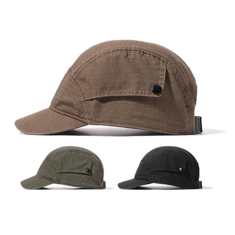 Short Brim Vintage Solid Color Men Outdoor Baseball Cap Adjustable Spring Summer Sun Protection Dad Hat Peaked Cap
Short Brim Vintage Solid Color Men Outdoor Baseball Cap Adjustable Spring Summer Sun Protection Dad Hat Peaked Cap