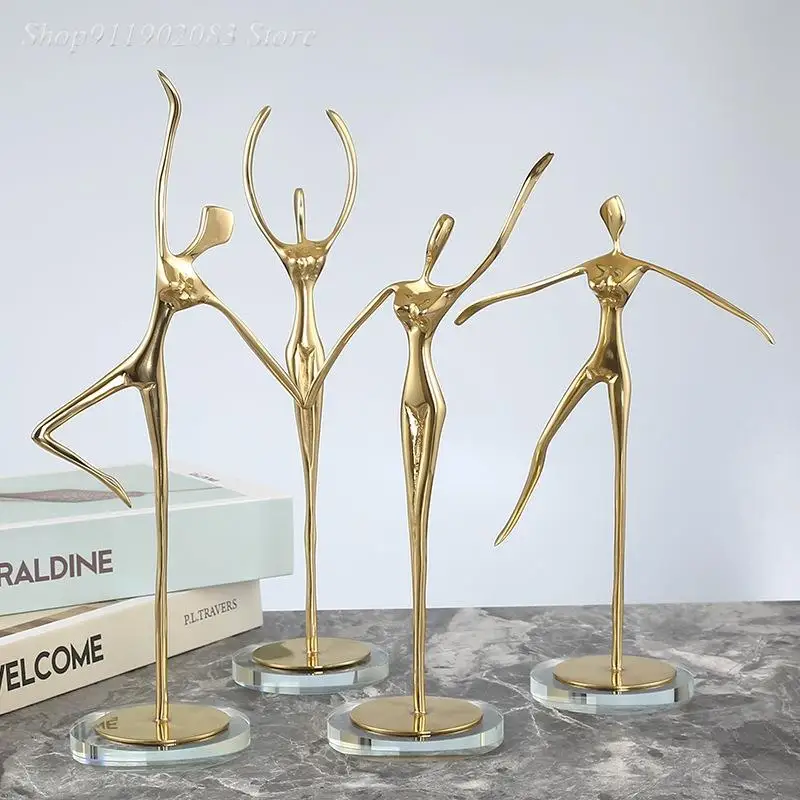 2022 Nordic Creativity Golden Brass Abstract Character Sculpture Dance Ballet Crafts Furnishings Children's Room Home Decoration
2022 Nordic Creativity Golden Brass Abstract Character Sculpture Dance Ballet Crafts Furnishings Children's Room Home Decoration