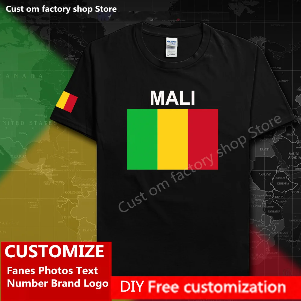 Mali Flag and National Emblem Patriot T Shirt Free Custom Slogan Pattern Fashion Harajuku Men's Women's Sports Tshirt
Mali Flag and National Emblem Patriot T Shirt Free Custom Slogan Pattern Fashion Harajuku Men's Women's Sports Tshirt
