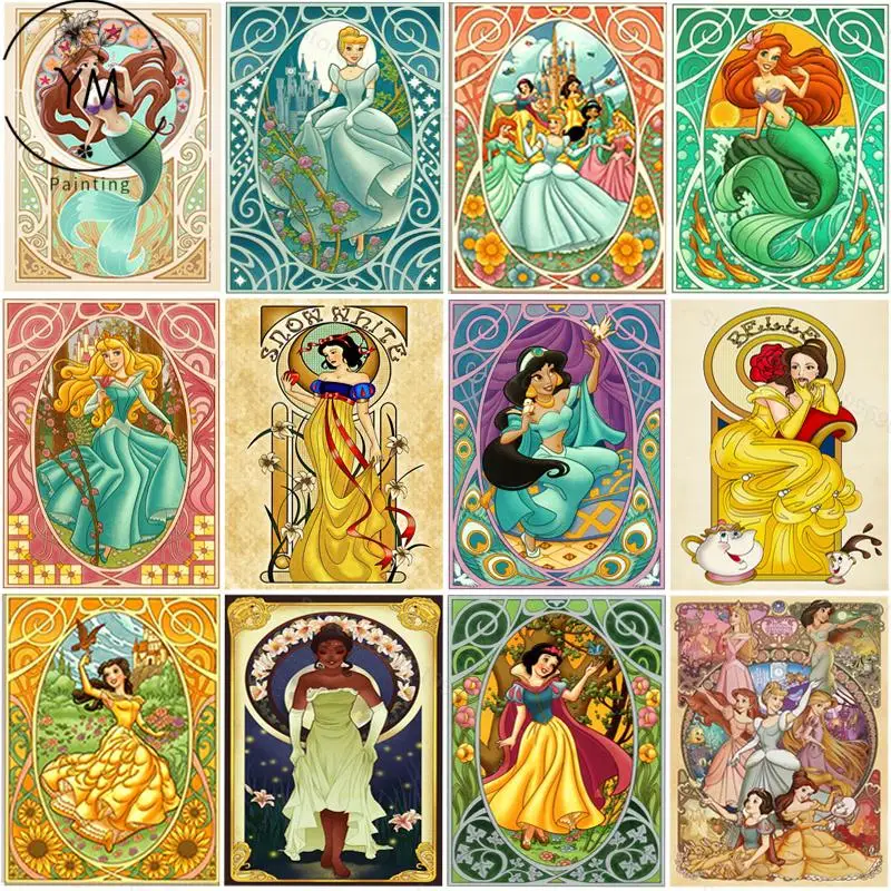 Disney Princess Vintage Diamond Painting 5D Diy Cartoon Diamond Mosaic Full Diamond Cross Stitch Wall Decor Art Kit Embroidery 
Disney Princess Vintage Diamond Painting 5D Diy Cartoon Diamond Mosaic Full Diamond Cross Stitch Wall Decor Art Kit Embroidery