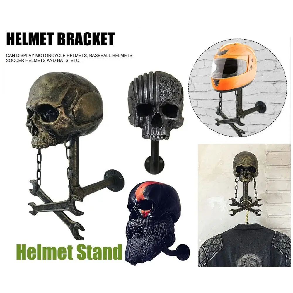Arts Crafts Removable Motorcycle Wall Hanging Hat Holder Helmet Stand Skull Shape Key Rack
Arts Crafts Removable Motorcycle Wall Hanging Hat Holder Helmet Stand Skull Shape Key Rack