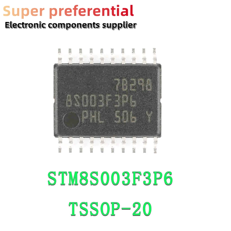 5 шт./лот STM8S003F3P6 STM8S003F3 TSSOP20 8-битный MCU ST метод одночипового микрокомпьютера
5 шт./лот STM8S003F3P6 STM8S003F3 TSSOP20 8-битный MCU ST метод одночипового микрокомпьютера