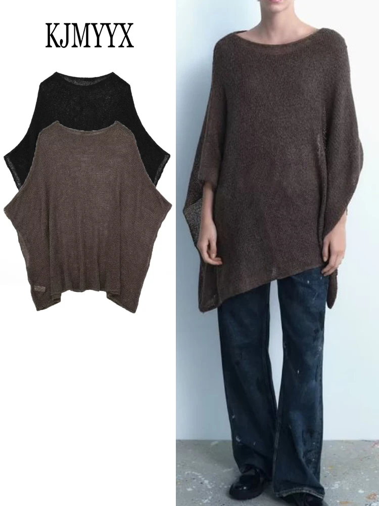 KJMYYX 2023 осенний женский модный тонкий вязаный свитер в стиле накидки милый полупрозрачный пуловер с круглым вырезом Женские повседневные однотонные Топы
KJMYYX 2023 осенний женский модный тонкий вязаный свитер в стиле накидки милый полупрозрачный пуловер с круглым вырезом Женские повседневные однотонные Топы