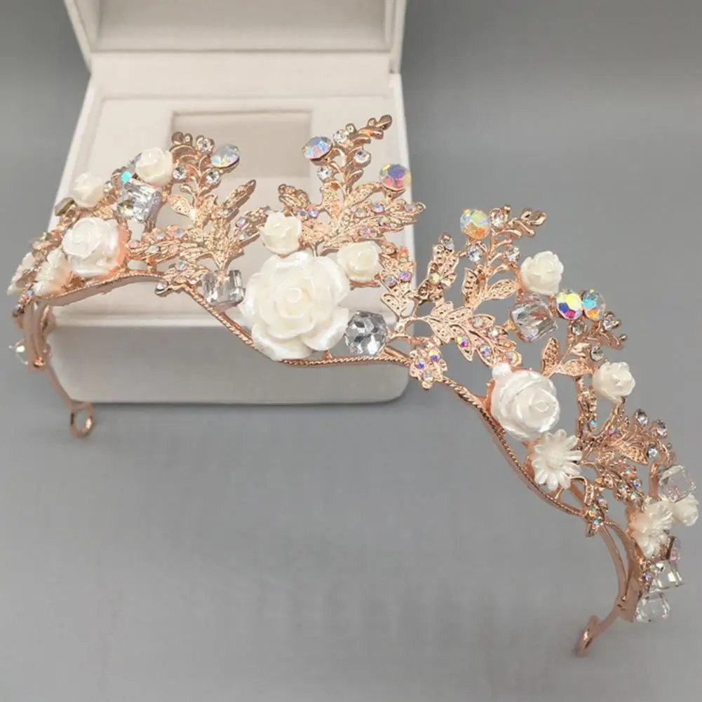 Bridal Tiara Shiny Rhinestones Delicate Floral Leaves Shape Tiara Wedding Crown Headwear Princess Headband Hair Accessories
Bridal Tiara Shiny Rhinestones Delicate Floral Leaves Shape Tiara Wedding Crown Headwear Princess Headband Hair Accessories
