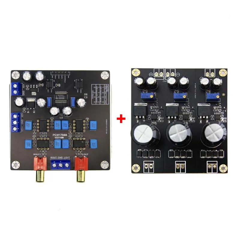 DLHiFi Single PCM1794A PCM1794 Decoder Gold-plated Black PCB HiFi 24Bit 192kHz NE5534 NE5532 OP AMP DAC And Power Supply Board
DLHiFi Single PCM1794A PCM1794 Decoder Gold-plated Black PCB HiFi 24Bit 192kHz NE5534 NE5532 OP AMP DAC And Power Supply Board