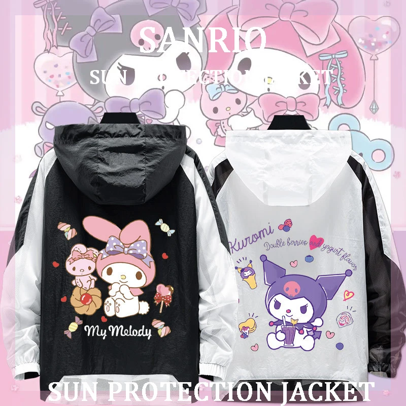 Kawaii Sanrio Kuromi My Melody Sun Protection Jacket Cute Cartoon Handsome Couple Thin Outdoors Travel UV Protection Clothing
Kawaii Sanrio Kuromi My Melody Sun Protection Jacket Cute Cartoon Handsome Couple Thin Outdoors Travel UV Protection Clothing